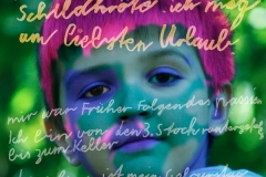 "KInder (im) Blick, 2008, 58x58cm, Digitalprint auf Banner, UL